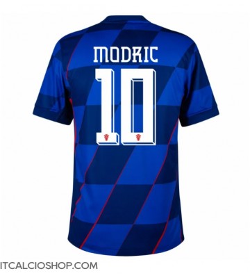 Croazia Luka Modric #10 Seconda Maglia Europei 2024 Manica Corta